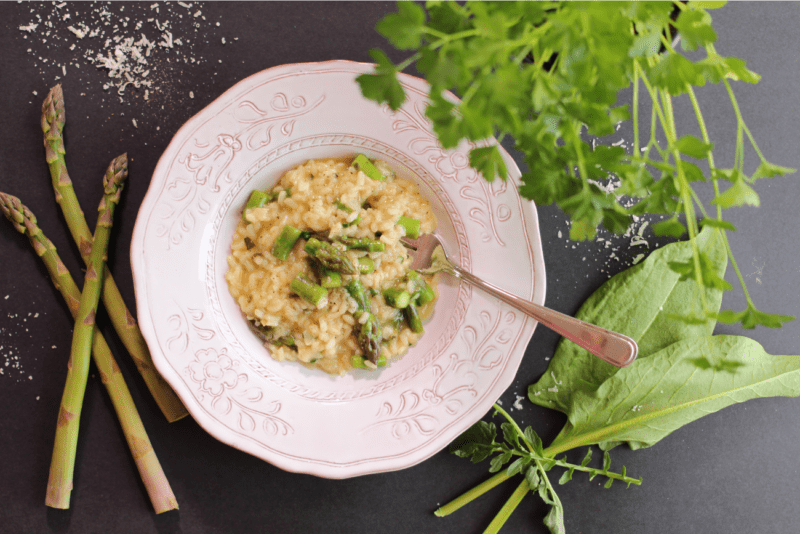risotto asperges et citron