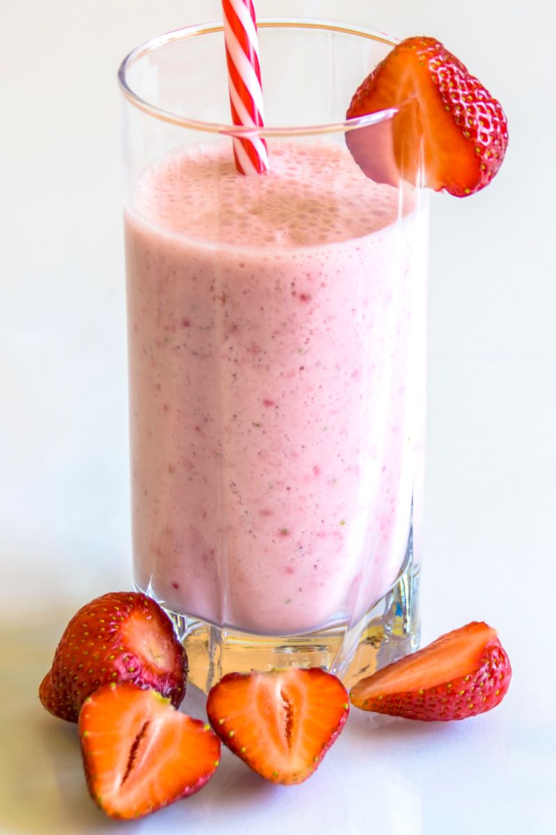 milk shake fraise