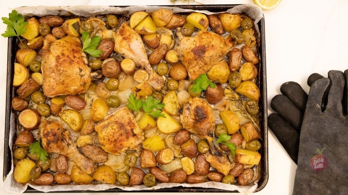 recette poulet pommes de terre grec