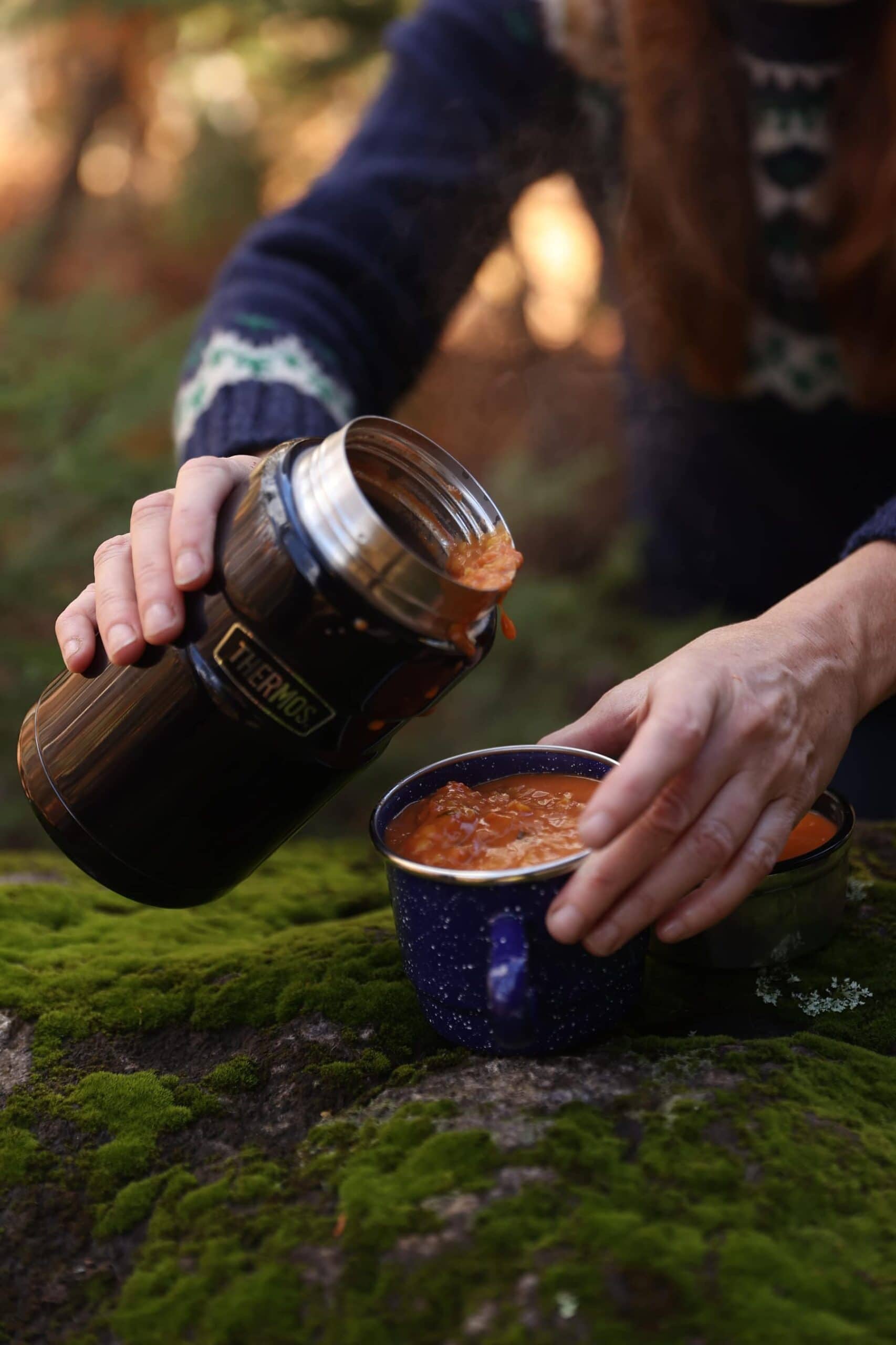 Soupe aux lentilles corail en Thermos