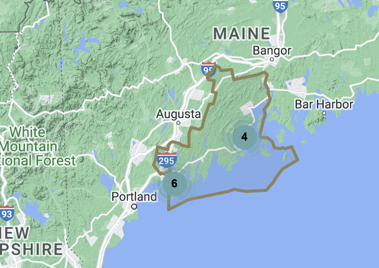 Région du Maine midcoast & islands