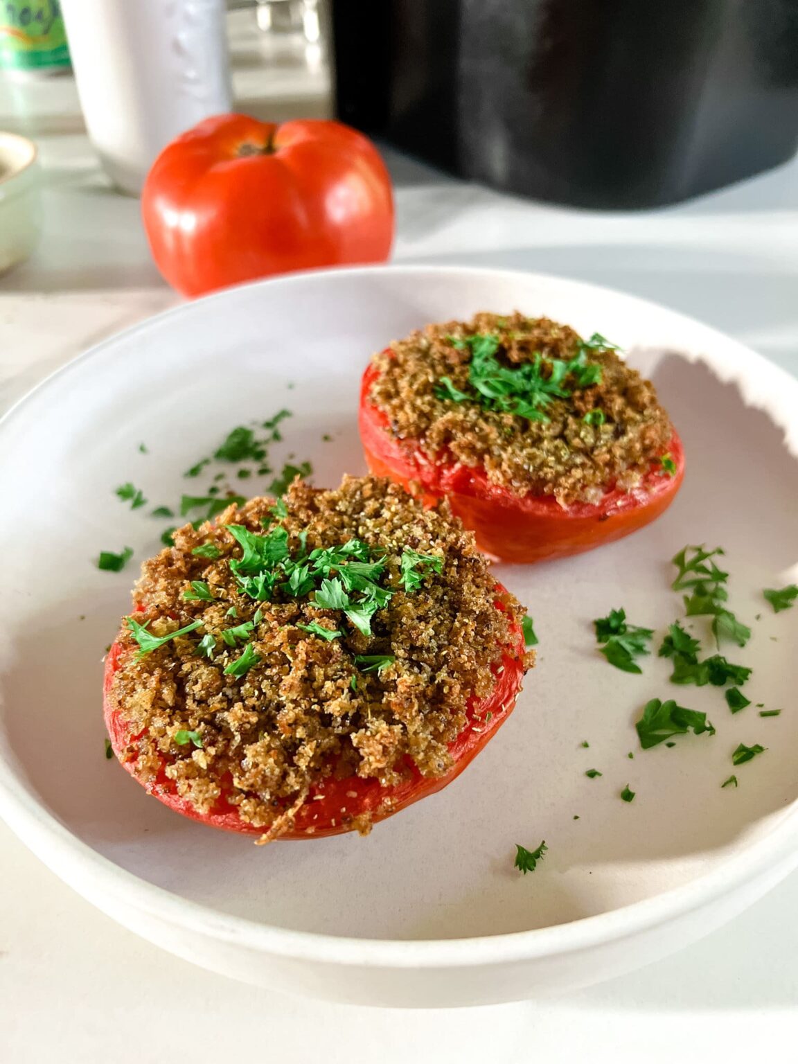 Tomates provençales au Air Fryer (ou pas) • Cuisine maison, Escapades