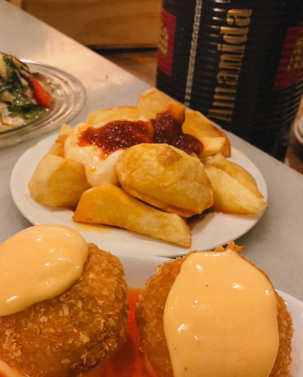 Patatas bravas à Barcelone