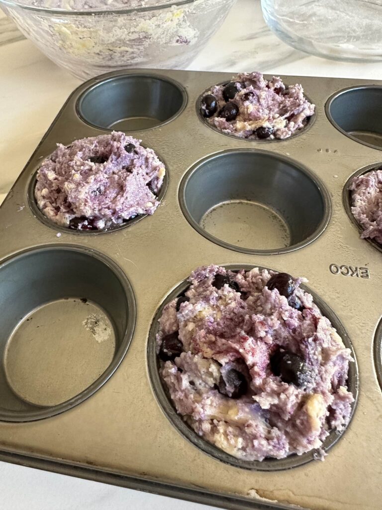 muffins aux bleuets