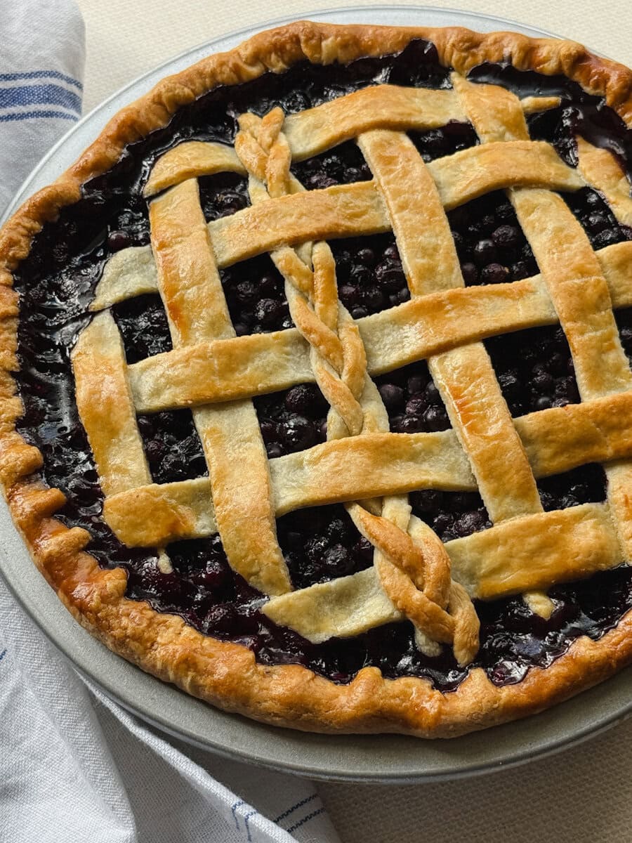 tarte aux bleuets traditionnelle
