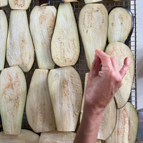 dégorger aubergine