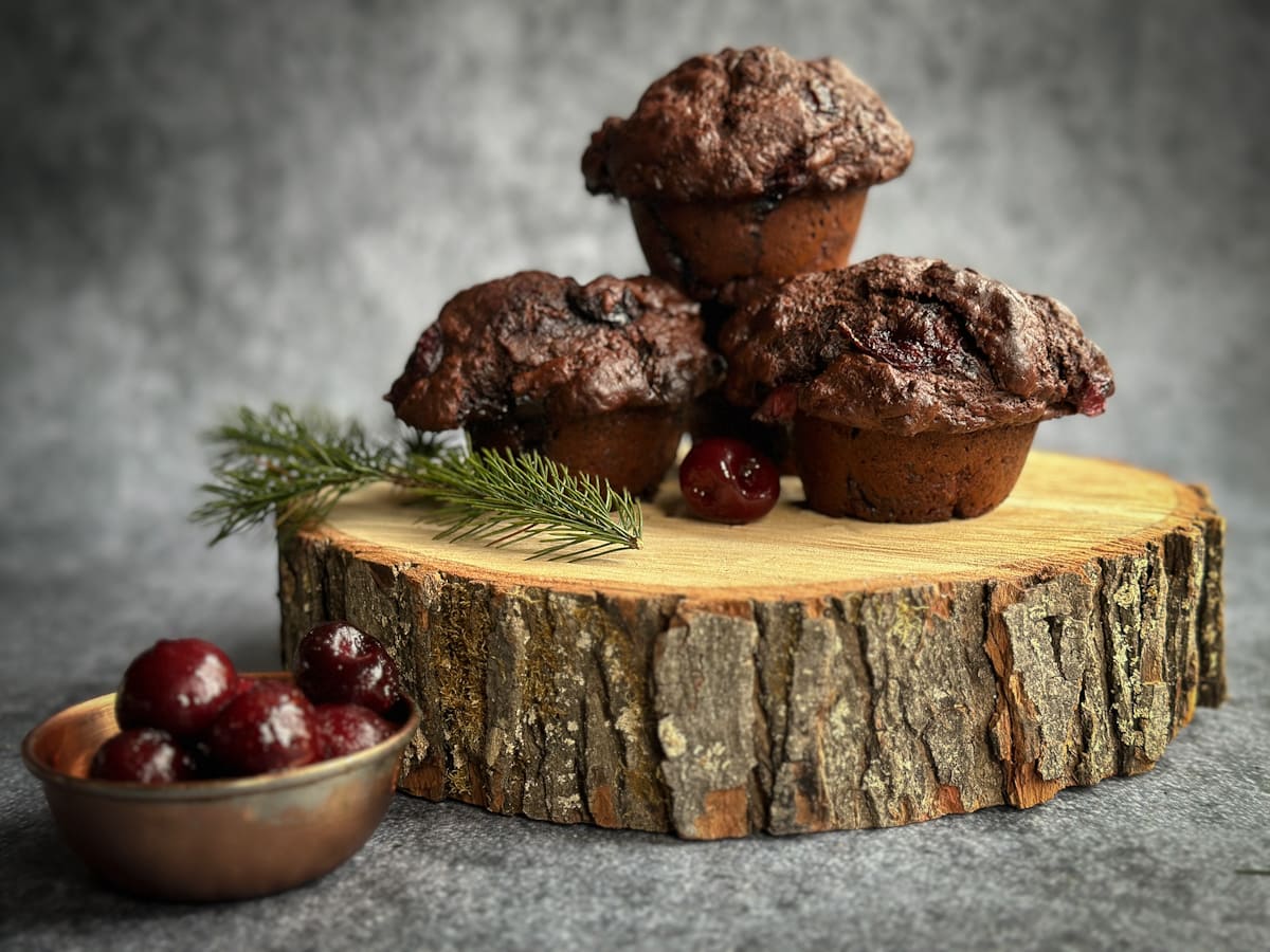 muffin chocolat cerise