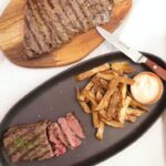 bavette avec frites entière et tranchée