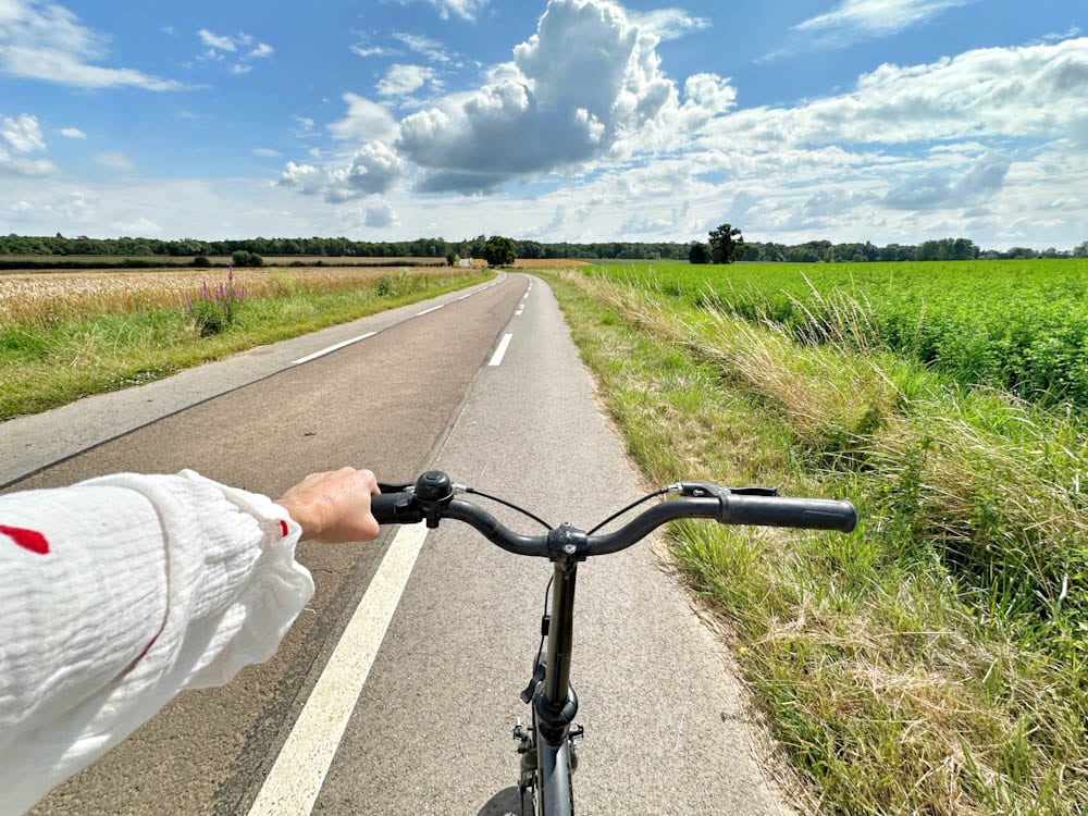 vélo à bord des péniches, balade en bourgogne