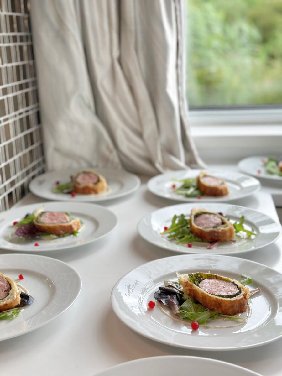 Entrées de repas de péniche croisieurope