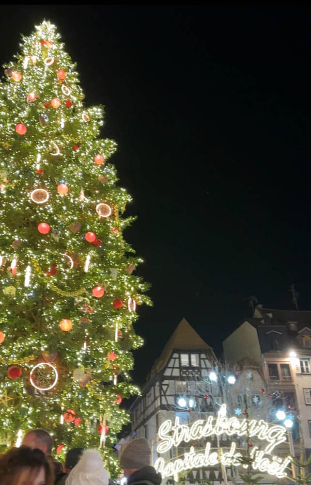 le grand sapin de la place kleber à strasbourg