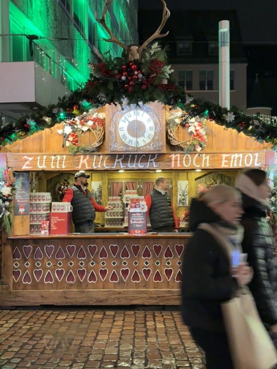 kiosque au marché de noël de francfort