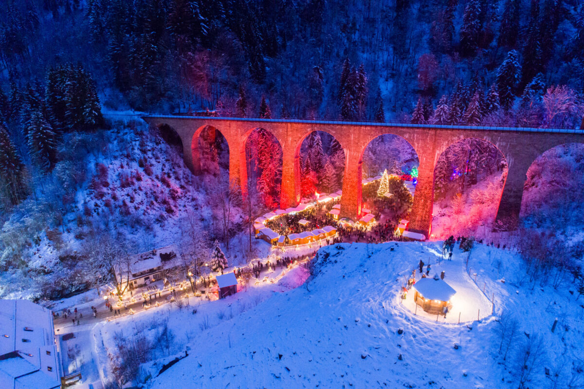 Christmas market in the Ravenna Gorge, germany