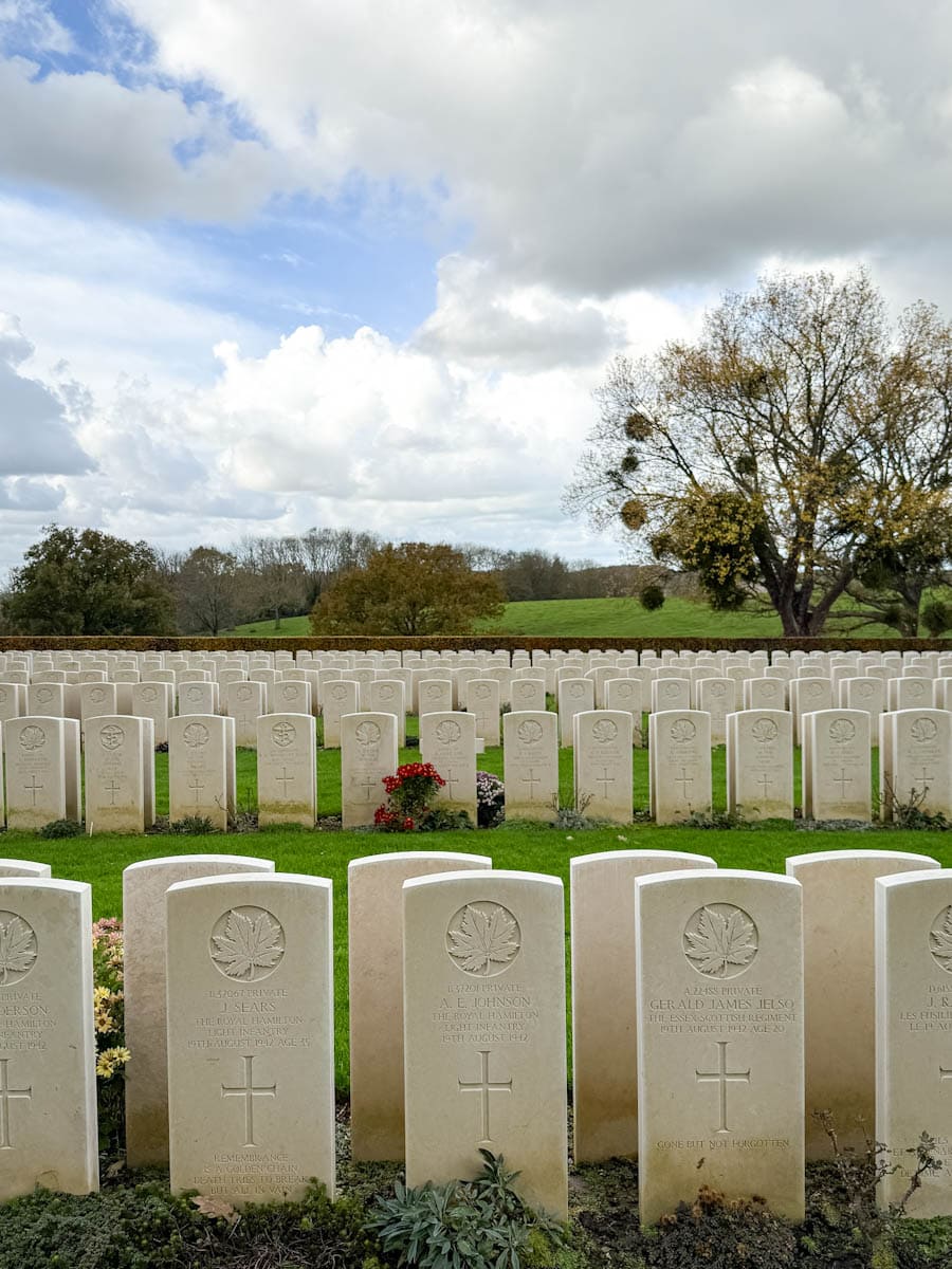 cimetière canadiens à dieppe