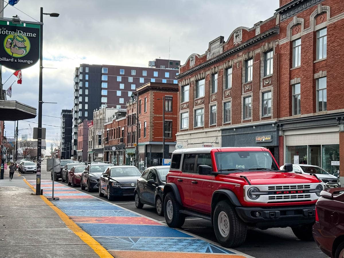 Ford Bronco Heritage dans le vieux Trois-Rivières