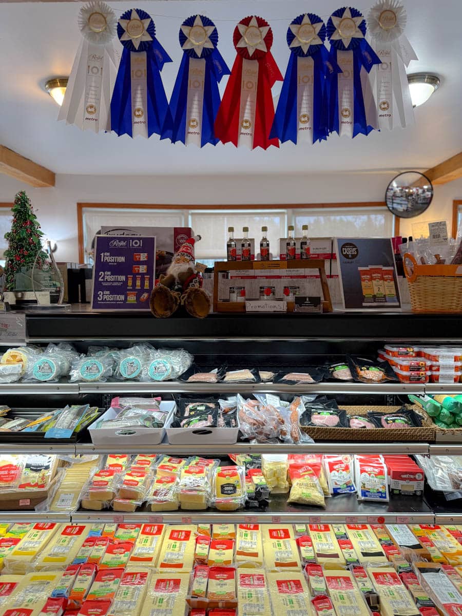 boutique de la fromagerie l'Ancêtre à Bécancour Mauricie