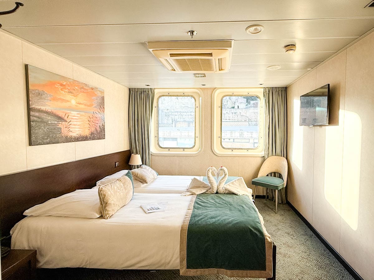 cabine supérieure de la Belle de l'Adriatique de Croisieurope