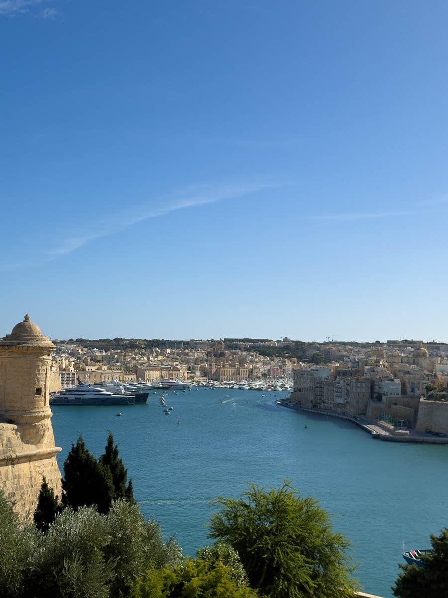 Vue du port de Valette Malte