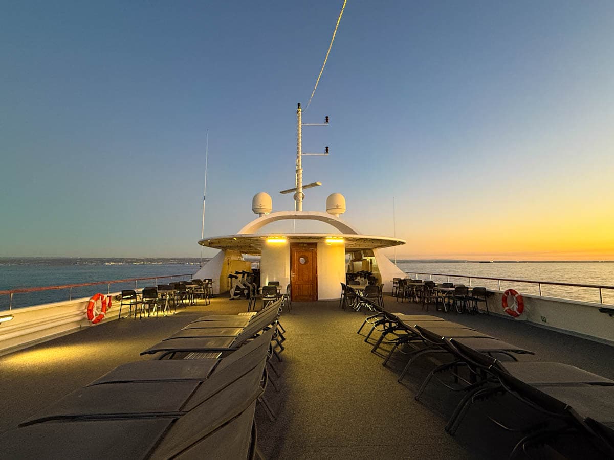 Pont soleil du bateau La belle de l'Adriatique de Croisieurope