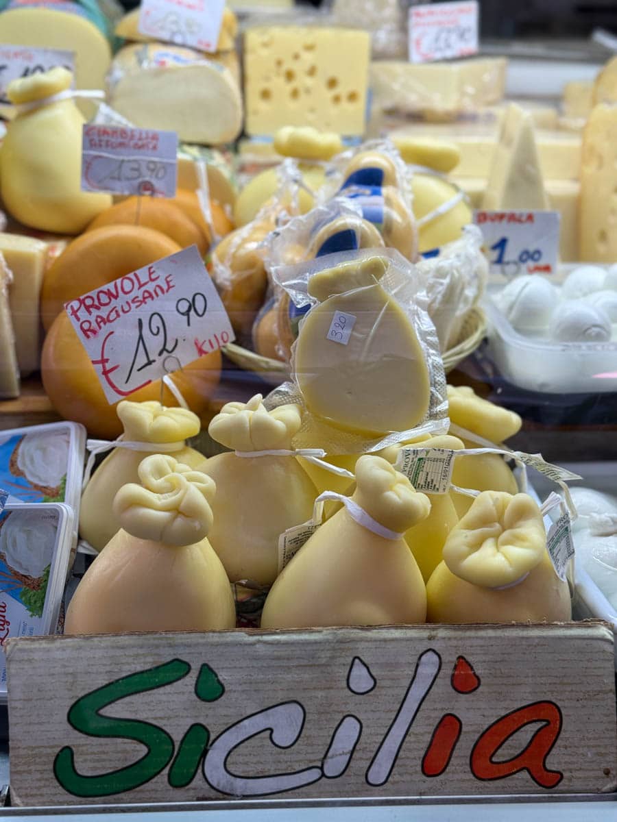 stand à fromage en Sicile