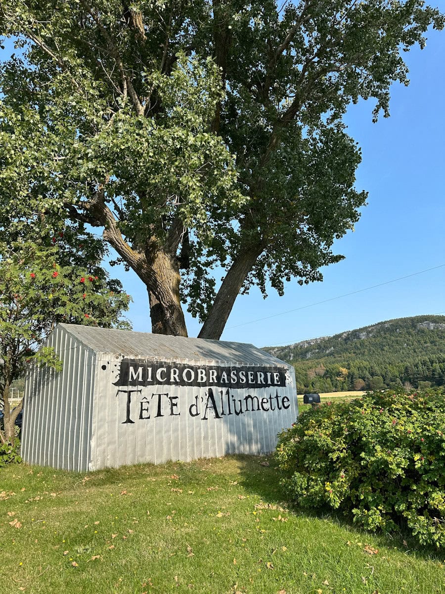 logo tete d'allumette à l'entrée de la propriété