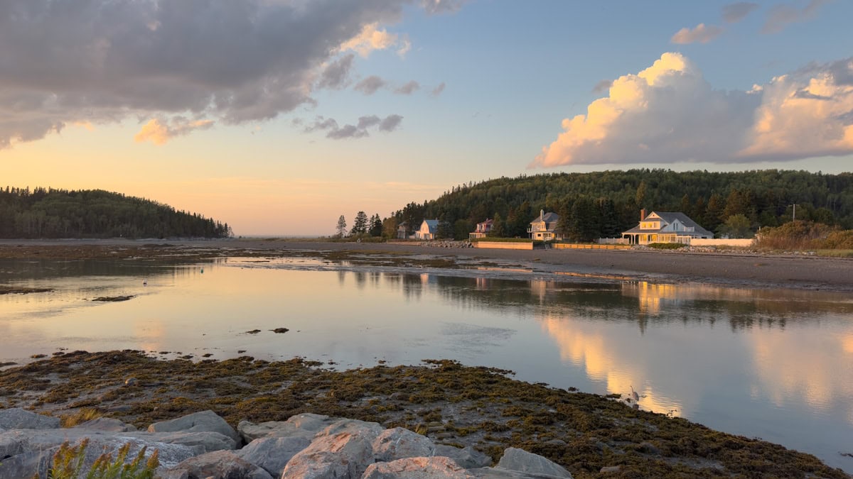 parc du bic au coucher de soleil, rimouski