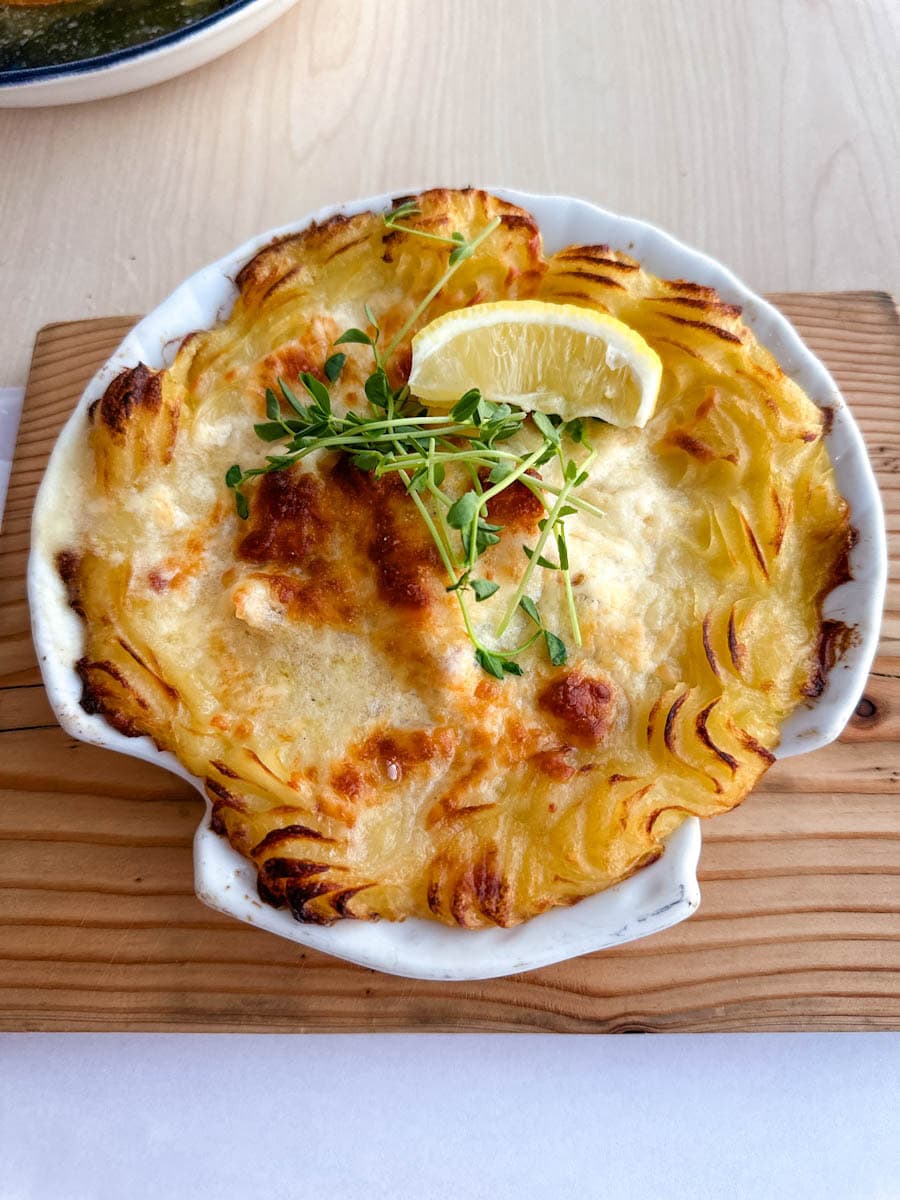 coquille de fruits de mer Maison du pêcheur percé