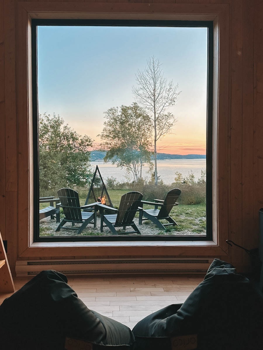Est eco cabines vue de la fenêtre