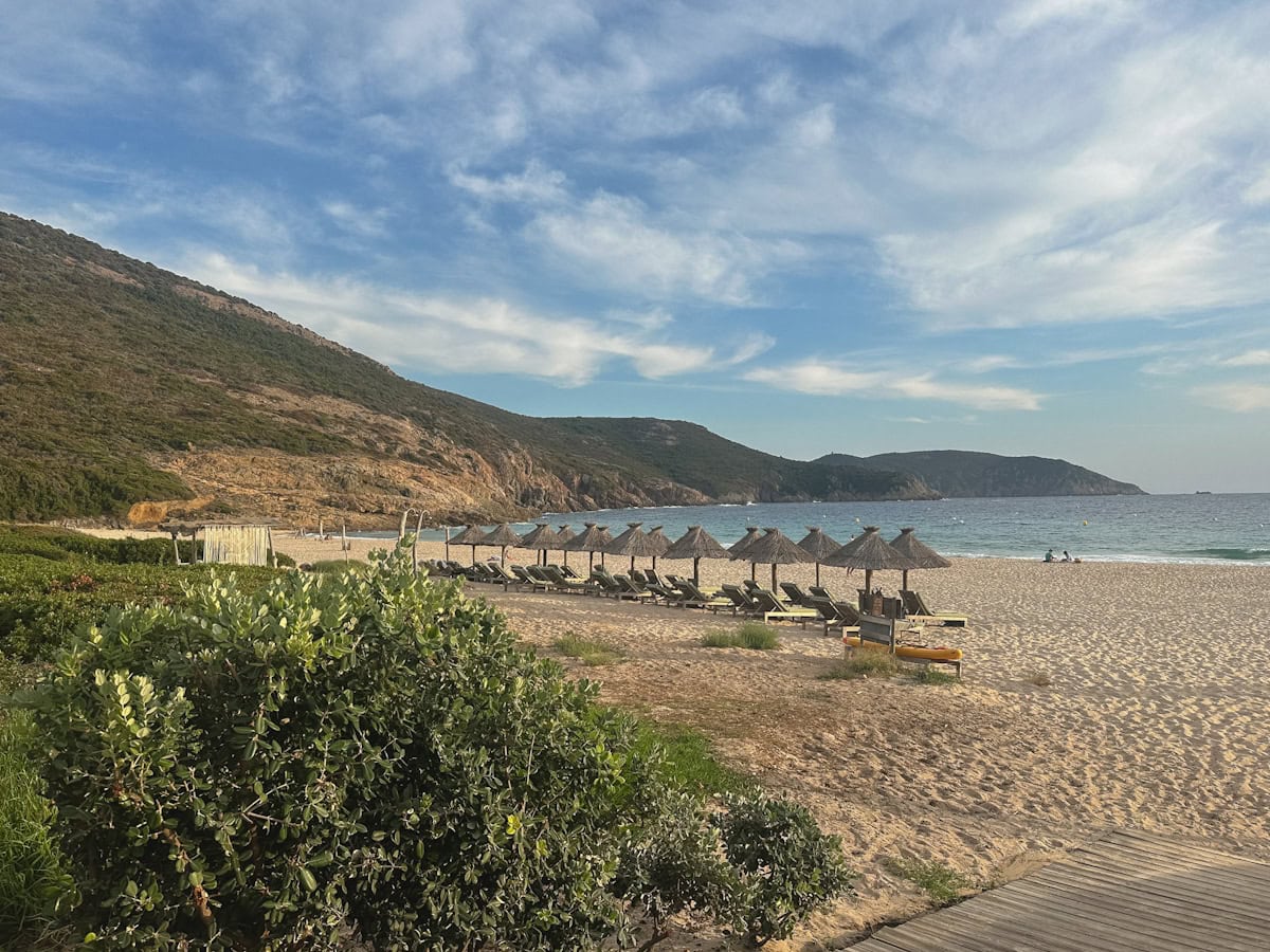 PLAGE D'ARONE, plana, Corse