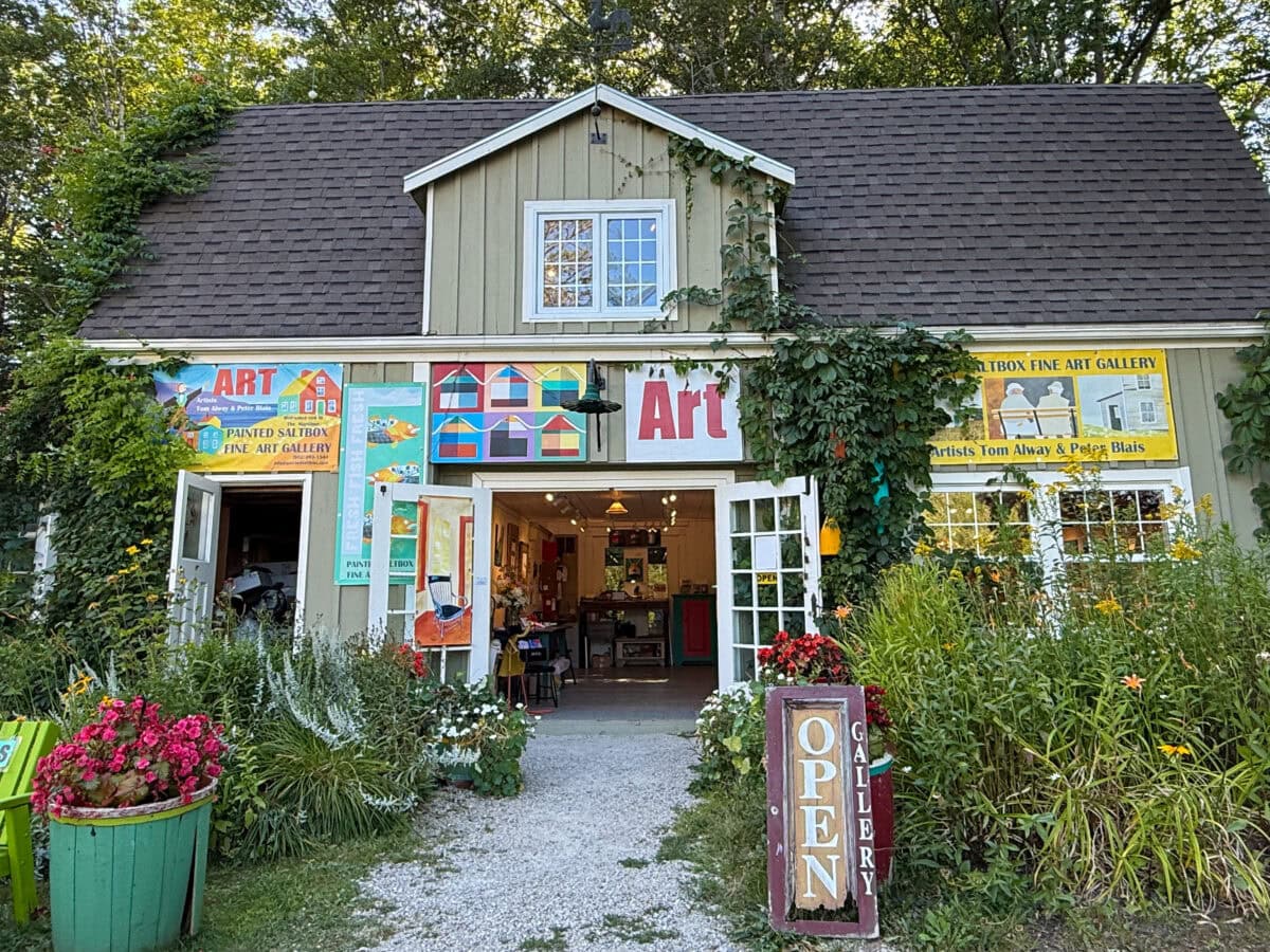 maritime painted saltbox