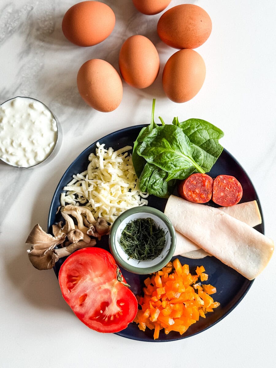 ingrédients pour bouchées aux oeufs