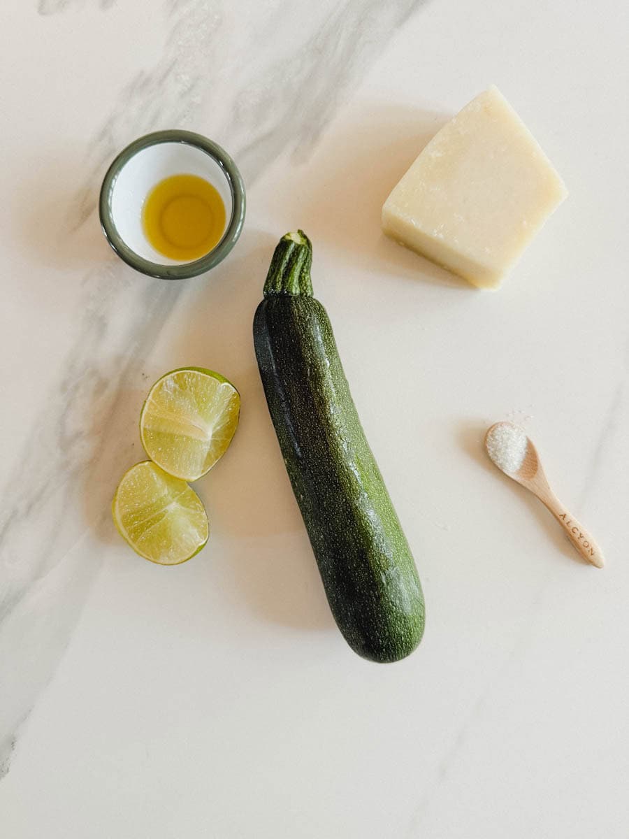 ingrédients pour courgette air fryer