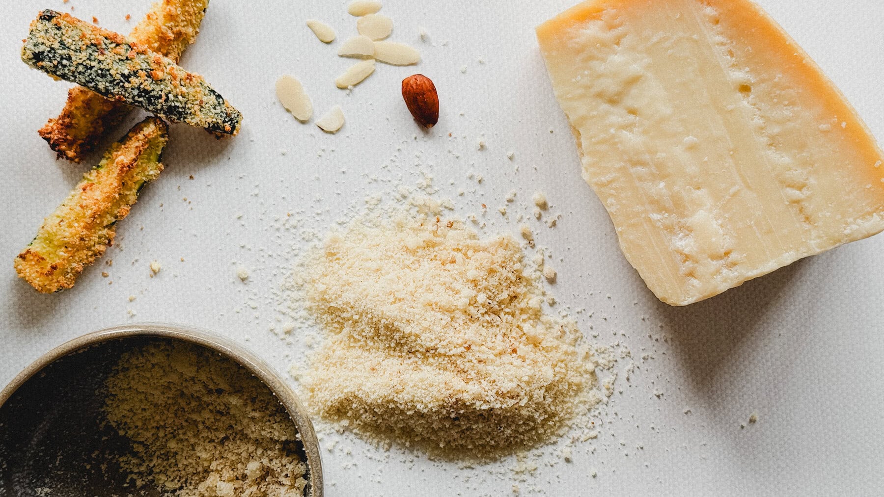 Chapelure maison aux amandes et parmesan (parfaite pour air fryer ou four)