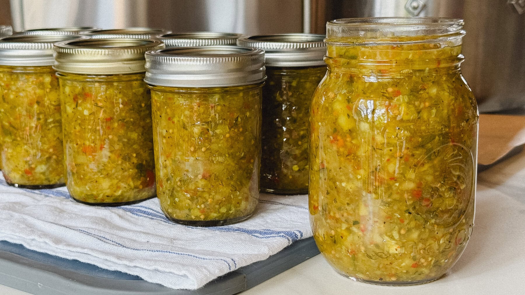 La meilleure relish maison aux concombres et courgettes