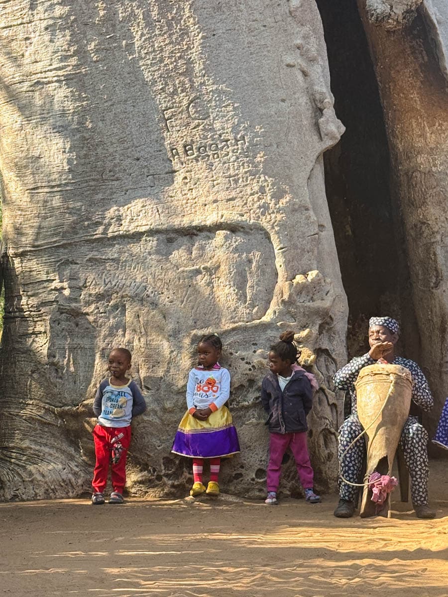 enfants sous un baobab