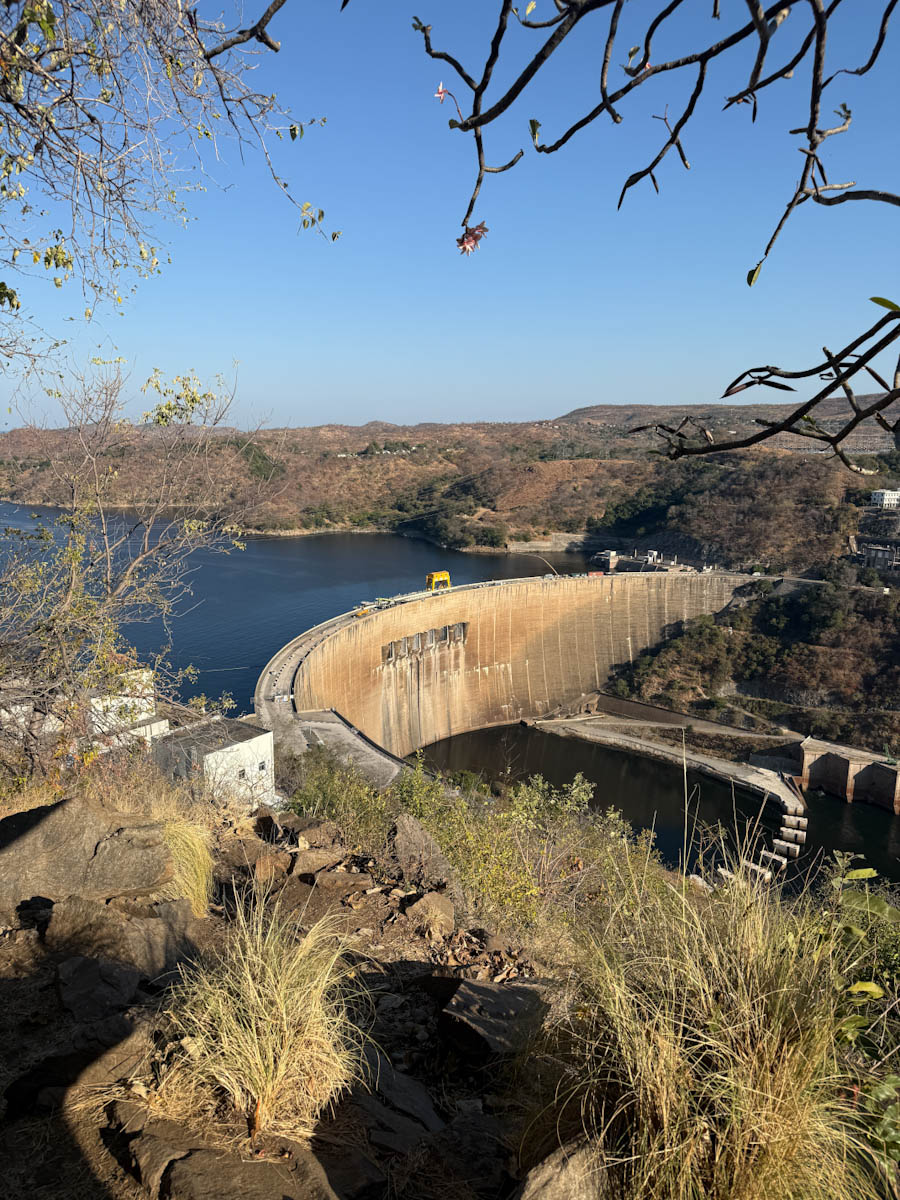 barrage Kariba vu d'en haut