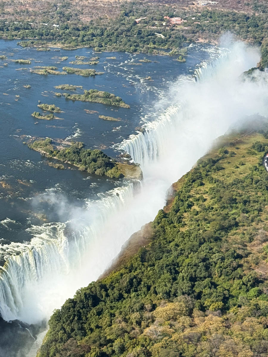 Chutes Victoria vue du ciel