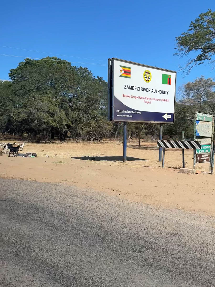 pancarte Zambezi river authority