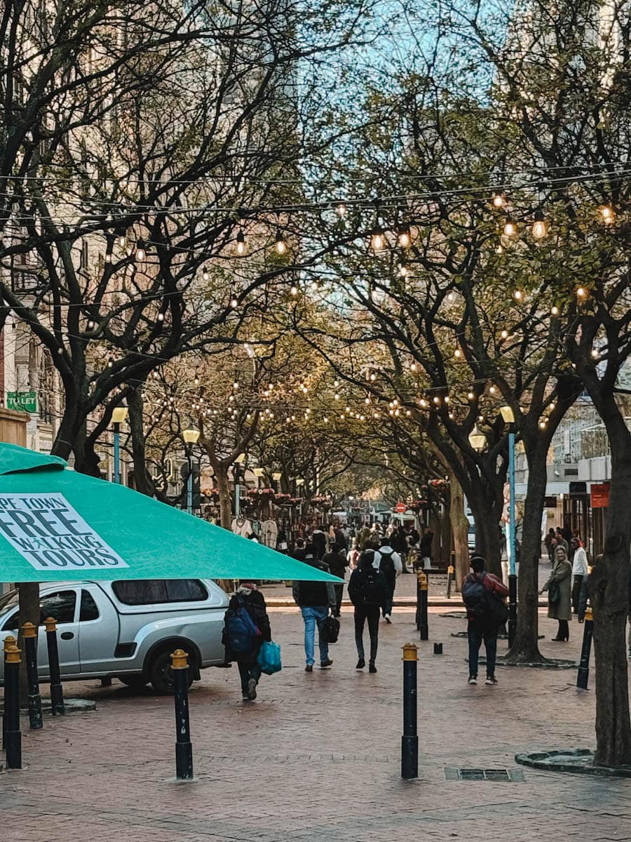 Pedestrian street Cape Town