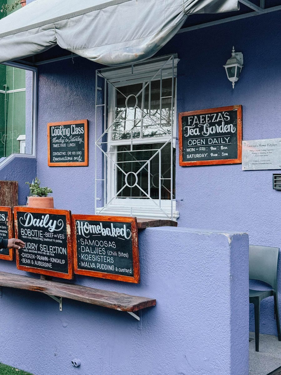 comptoir cuisine Cape Malay à Bo-Kaap