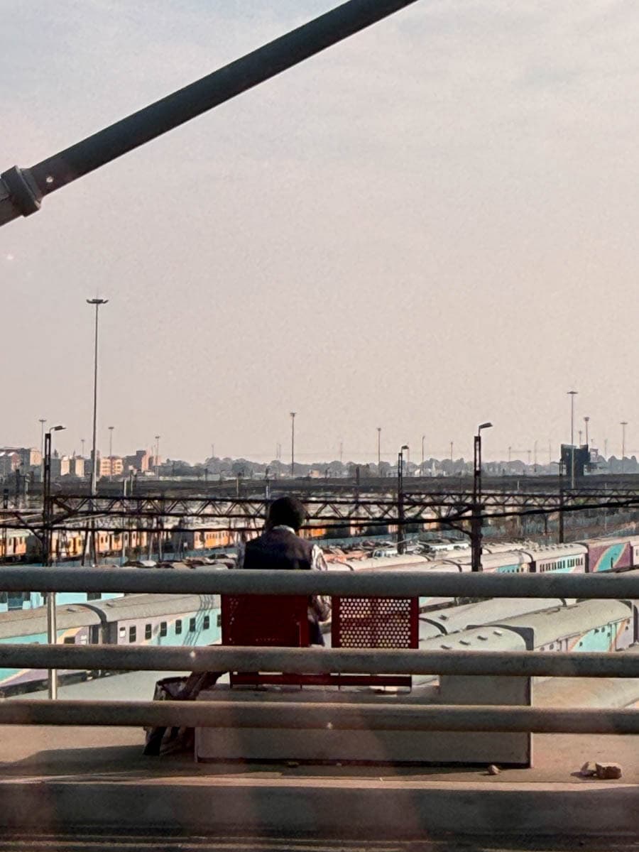 vu de la ville d'un pont de Johannesburg