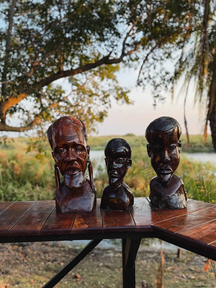 statue africaine au Kaza lodge croisiafrica